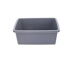 Rectangular bowl 33,7x26,8 cm 8 L pilka