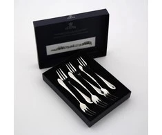 MONA set of 6 cake forks polished flock