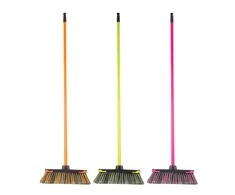 Cavallo set broom neon dark handle 120
