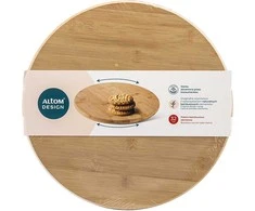 Bambukinė besisukanti tortinė Altom Design 32 cm – sukamasis torto padėklas, sukasi 360°
