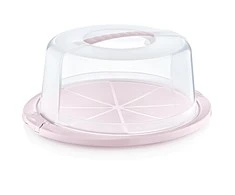 Lumarko Cake container round 33,5x38x17 cm nordic pink