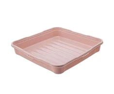 Pink Rožinė Torto indas-vakarėlių liokajus 34,5x34,5x10,5 cm, šiaurietiška rožinė