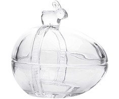 Glass egg box 13,5x9,5x12,5 cm