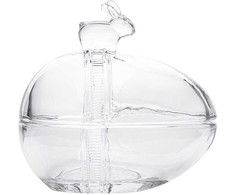 Glass egg box 13,5x9,5x12,5 cm