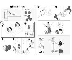 Gimi Shopping trolley 30kg/52l. Tris New red