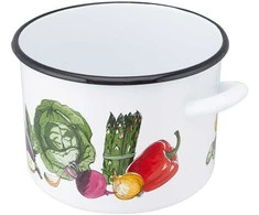 Straight puodas 7,5l dia.24cm h.17cm dec. vegetables