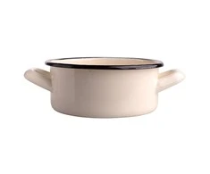 Altom Design Enamelled saucepan 0,8l dia.14cm h.6,4cm cream
