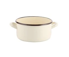 Altom Design Enamelled saucepan 2,9l dia.20cm h.10,5cm cream