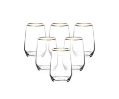 Lumarko Rubin Gold set of 6 pcs glasess 450 ml