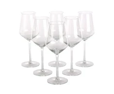 Rubin baltas vyno taurės, 6 vnt., 370 ml