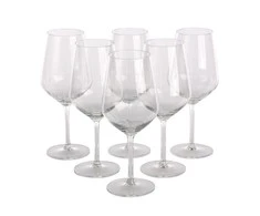 Rubin set of 6 pcs red wine glasses 530 ml