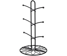Juodas cup hanger 18x33 cm, flower design