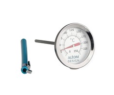 Meat thermometer with cover