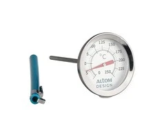 Meat thermometer with cover