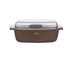 Valdinox Aurum rectangular roaster 32cmx21cm with glass cover (5,7L+2,4L)