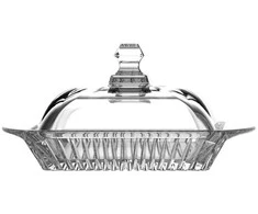 Venus glass butter dish 11x17x10,5cm