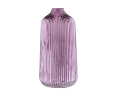 Glass vase h-21cm, violetinė (color box)