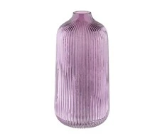Glass vase h-21cm, violetinė (color box)