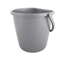 Wall bucket 11l sidabrinis