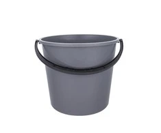 Bucket with plastikas handle 5 L pilkas