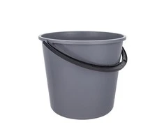 Bucket with plastikas handle 5 L pilkas
