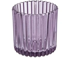 Glass candle holder 8,5x8,5x9 cm