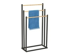 Rankšluostis rack / triple stand juodas with bamboo 45x22x85 cm color box