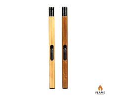 Gas lighter wooden effect