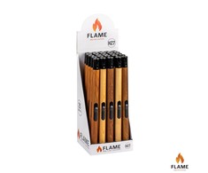 Gas lighter wooden effect