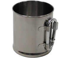 Fox Outdoor Metalinis puodelis su karabinu 220 ml (33382)