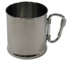 Fox Outdoor Metalinis puodelis su karabinu 220 ml (33382)