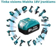 ACG Akumuliatorius Makita įrankiams Li-Ion 18V 8Ah PWB USBC/A