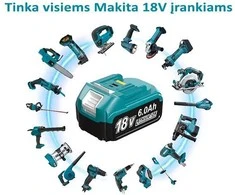 ACG Akumuliatorius Makita įrankiams Li-Ion 18V 6Ah PWB USBC/A
