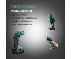 BZN LED prožektorius Makita akumuliatoriams 18V L5 500Lm 6W