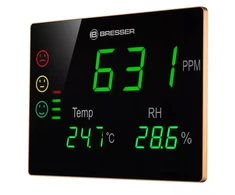 BRESSER CO2 matavimo prietaisas "Smile XXL" su švieslentėmis ir itin dideliu LED ekranu