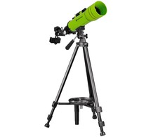 BRESSER JUNIOR refrakcinis teleskopas 70/400 su kuprine, žalias