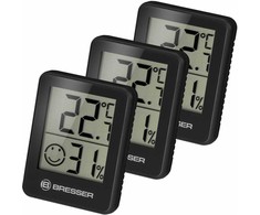 Bresser Temeo Hygro Indikatorius 3-unit Set, juodas
