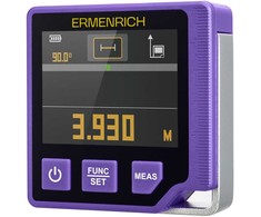 Ermenrich Verk LQ60 skaitmeninis 3-viename gulsčiukas su lazeriniu atstumo matuokliu
