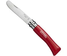 Vaikiškas peilis My first Opinel Nr.7 raudona rankena