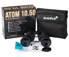 Levenhuk Atom 10x50 Kompaktiškas Porro Prism Neperšlampami Žiūronai