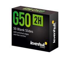 Levenhuk G50 2H Double Cavity Blank Slides, 50 vnt