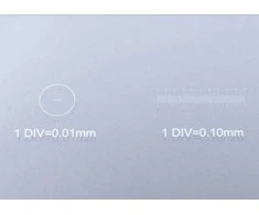Blank Slide with 0.1 &amp; 0.01mm micrometer BRESSER