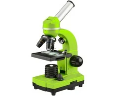 Mikroskopas Bresser Junior Biolux SEL 40–1600x, žalias