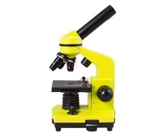 Mikroskopas Levenhuk Rainbow 2L Lime 40x-400x su eksperimento komplektu K50