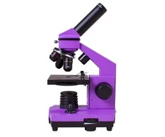Mikroskopas Levenhuk Rainbow 2L PLUS Amethyst 64x - 640x su eksperimento komplektu K50