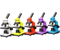 Mikroskopas Levenhuk Rainbow 2L PLUS Azure 64x - 640x su eksperimento komplektu K50