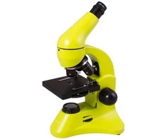 Mikroskopas Levenhuk Rainbow 50L PLUS Lime 64x–1280x su eksperimentiniu rinkiniu K50