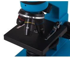 Mikroskopas su eksperimentiniu rinkiniu K50 2L Levenhuk Rainbow 40x - 400x Azure