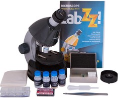 Mikroskopas vaikams, Levenhuk LabZZ M101 Moonstone, 40x-640x, su eksperimentų rinkiniu