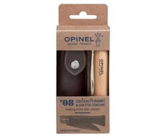 Opinel Nr 8 nerūdijančio plieno peilis + apvalkalas